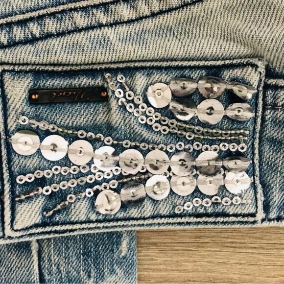 Diesel Matic Distressed Faded Low Rise Straight Leg Jeans - Picture 4 of 7